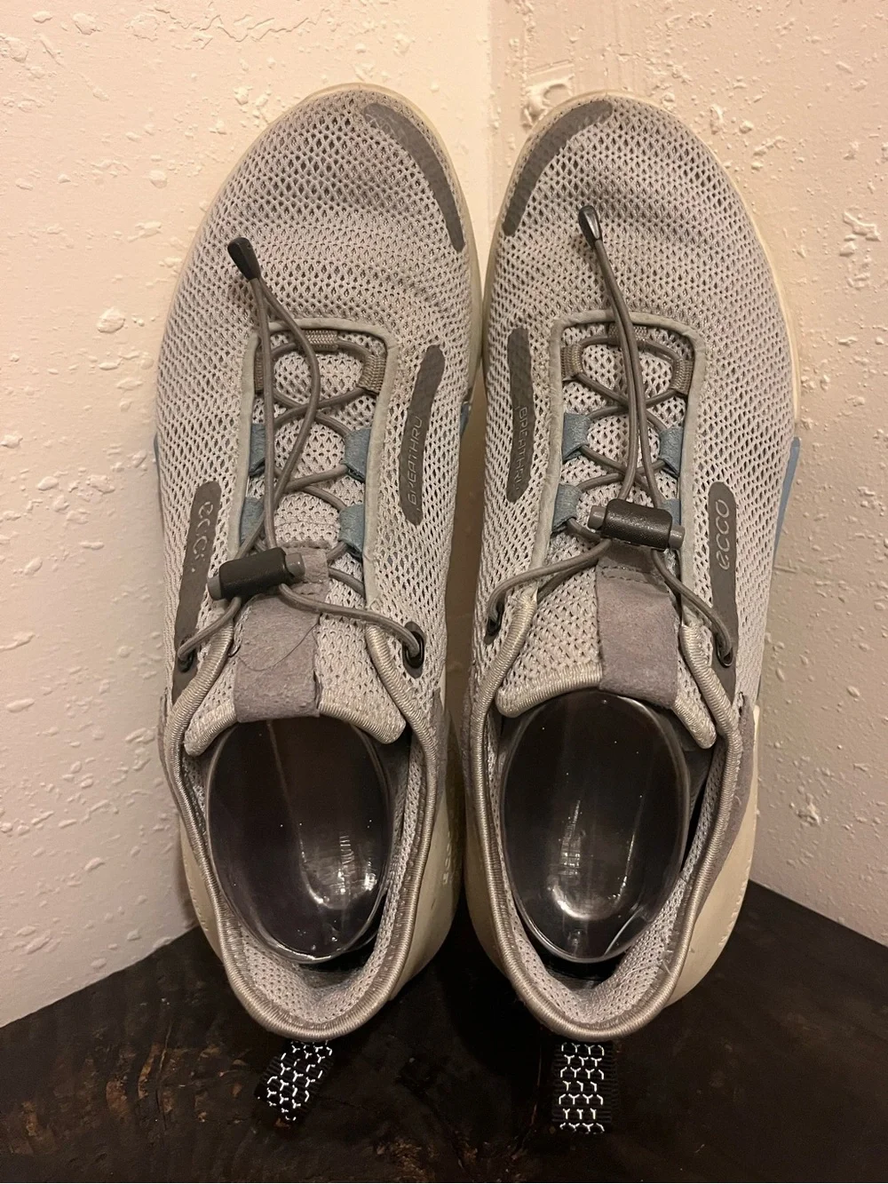 Ecco Biom 2.0 Grey Mesh Breathru Sneakers with Speedlace Closure Men’s Size 44